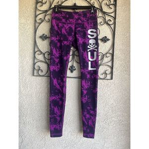 lululemon soulcycle leggings - Size 6 - Purple/black